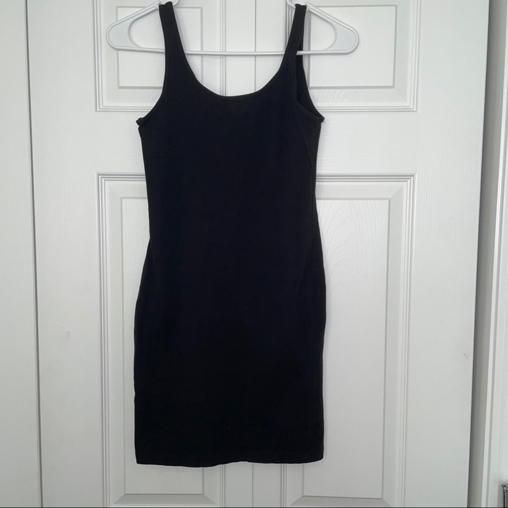 Plain black dress